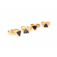 'Lochlan' Triangle Druzy Stone Ring